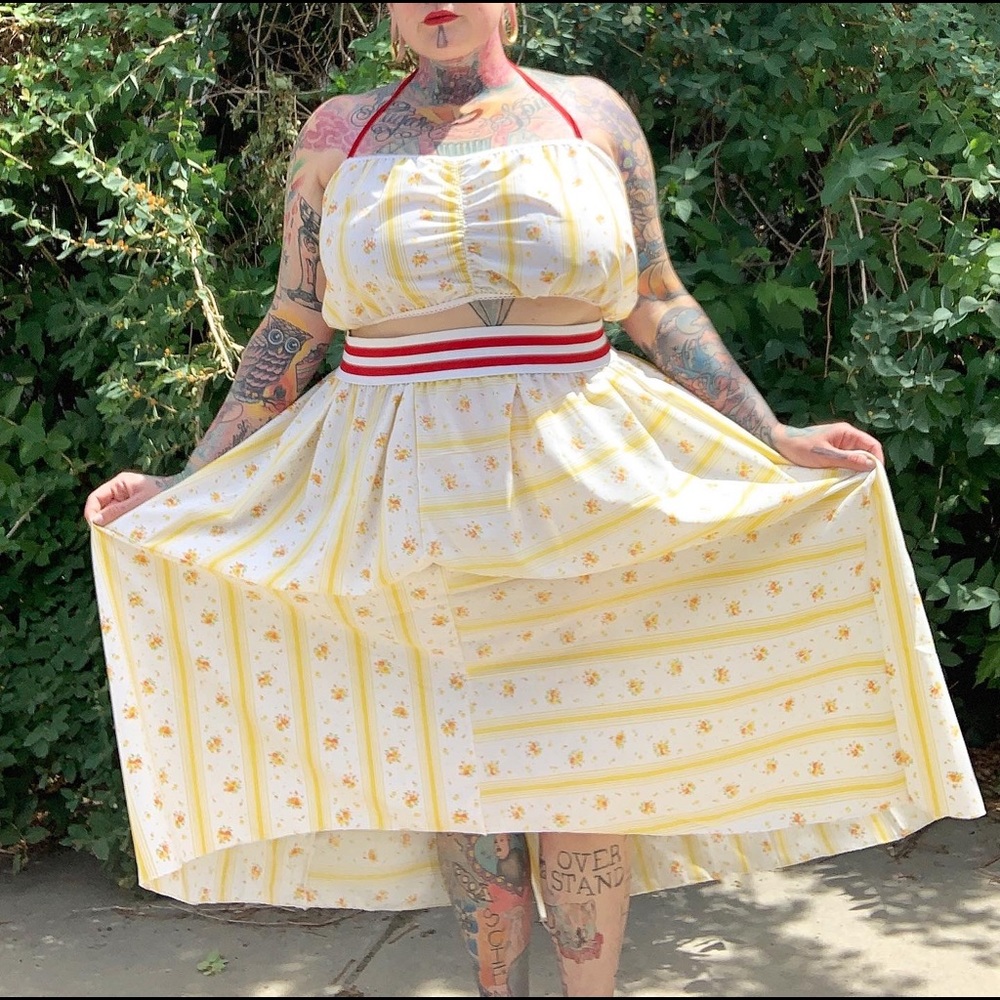 HANDMADE•PLUS SIZE 32•Vintage Fabrics• Sun Set